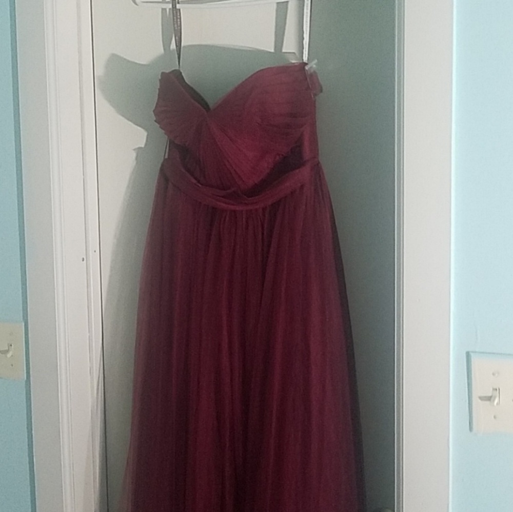 Red burgundy Jenny Yoo dress